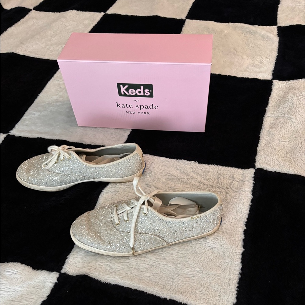 Keds Kate spade glittered Sneakers in cream